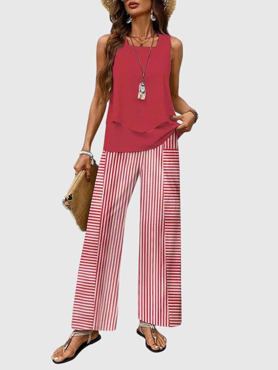 Brenda™ | Elegant Two-Piece Summer Set