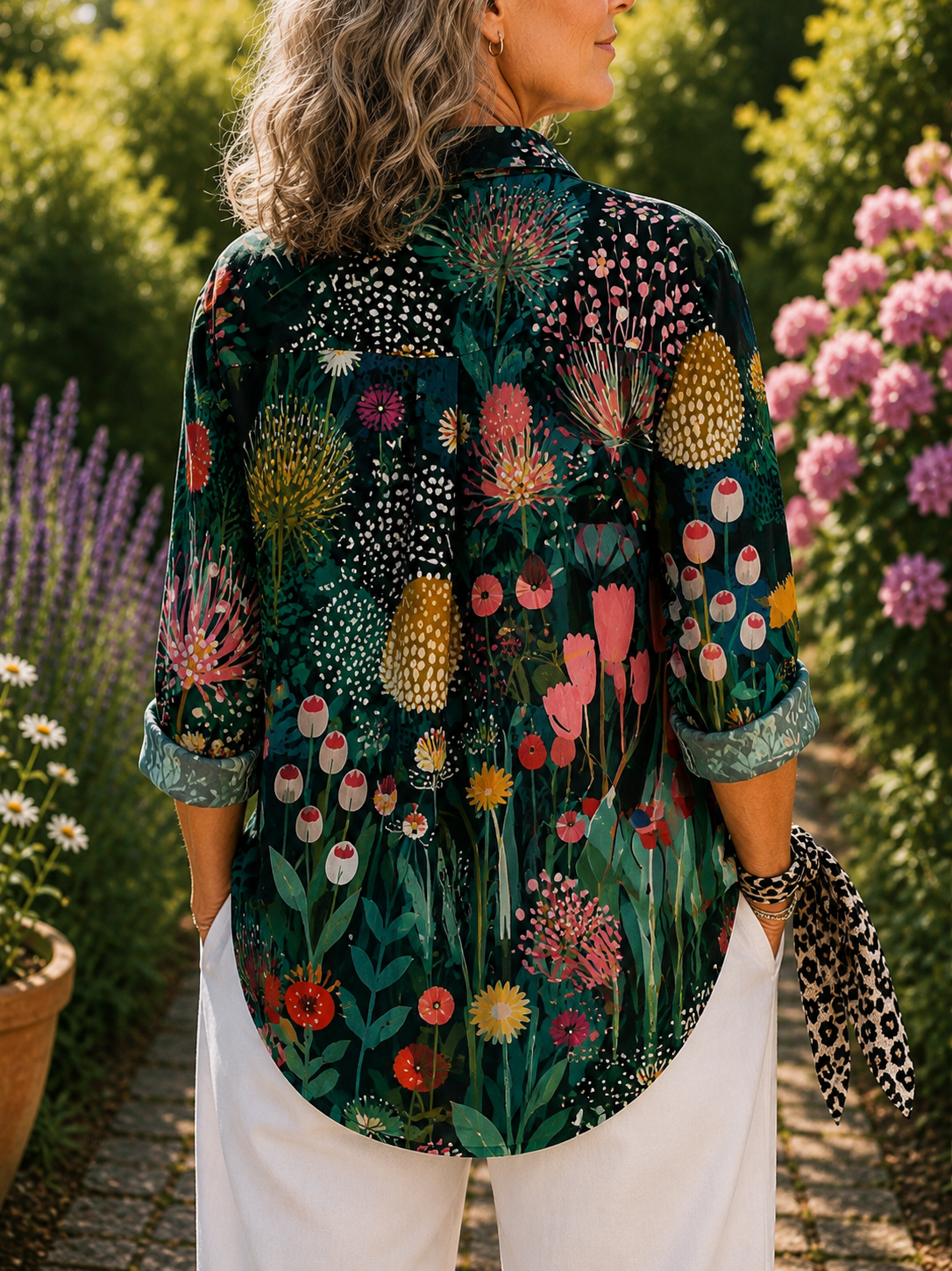 Florina | Peacock Elegance Blouse
