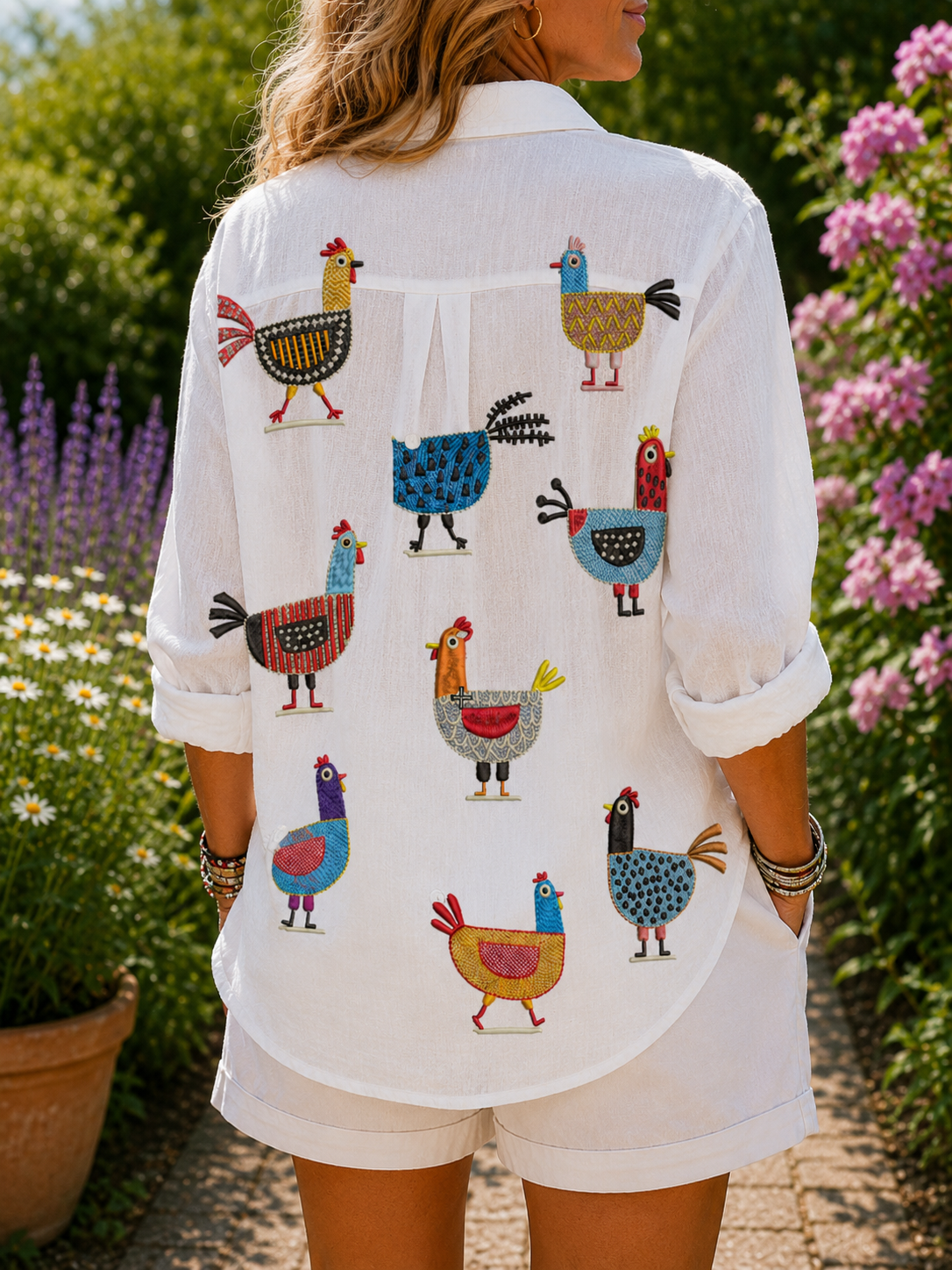 Ingrid | Funny Little Hens Blouse