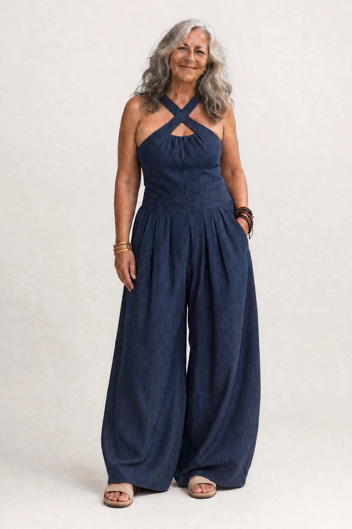 Dolores | Elegant jumpsuit with a wrap neckline