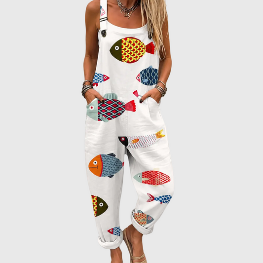 Covadonga dungarees with goldfish