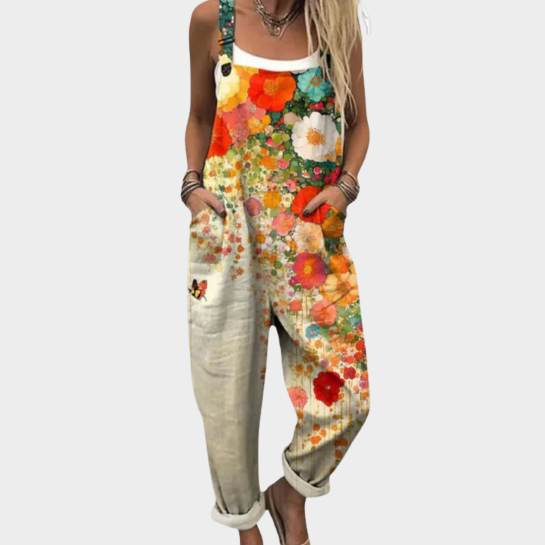 Amalia printed dungarees