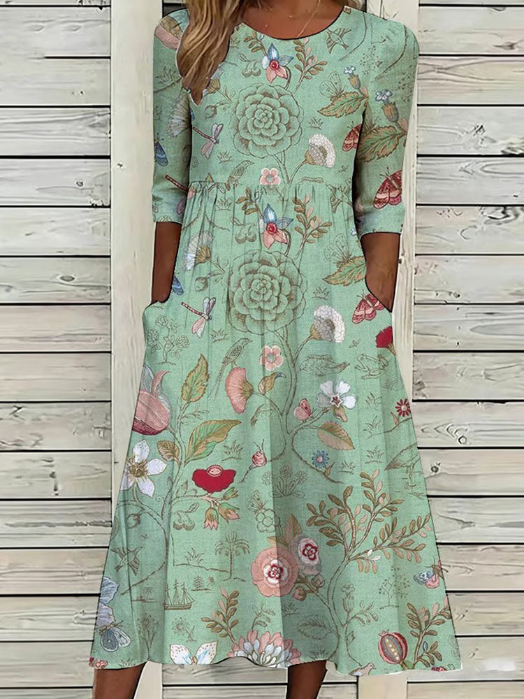 Florence | Flattering Tummy Control Midi Dress