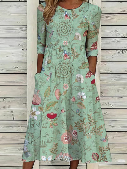 Florence | Flattering Tummy Control Midi Dress