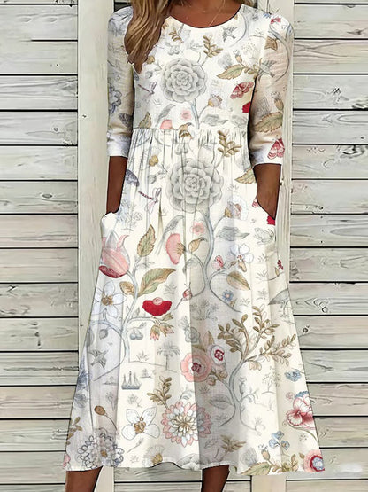 Florence | Flattering Tummy Control Midi Dress