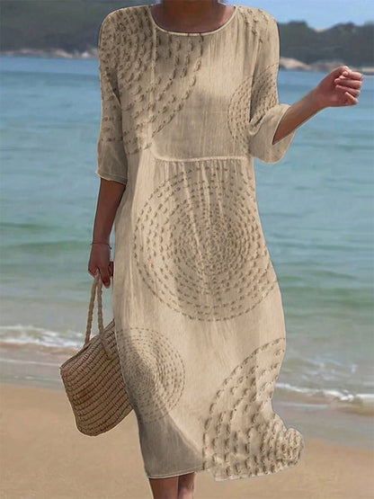 Améliane™ — Elegant midi dress with delicate details