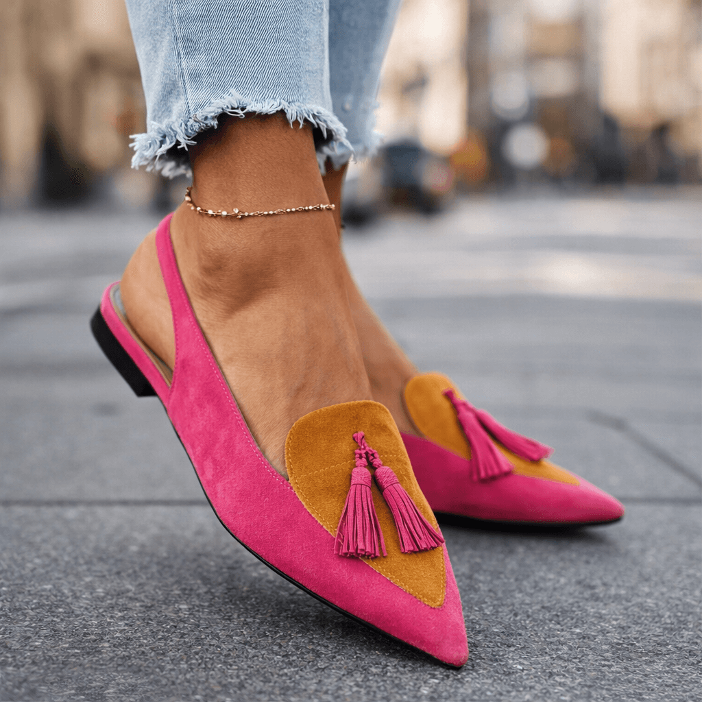 Elisa | Ballerinas with Strap and Tassels