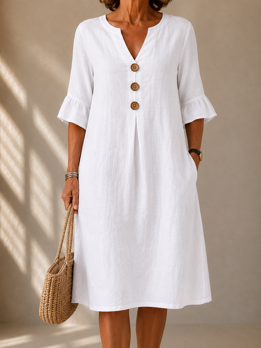 Alba™ | Button-Front Dress