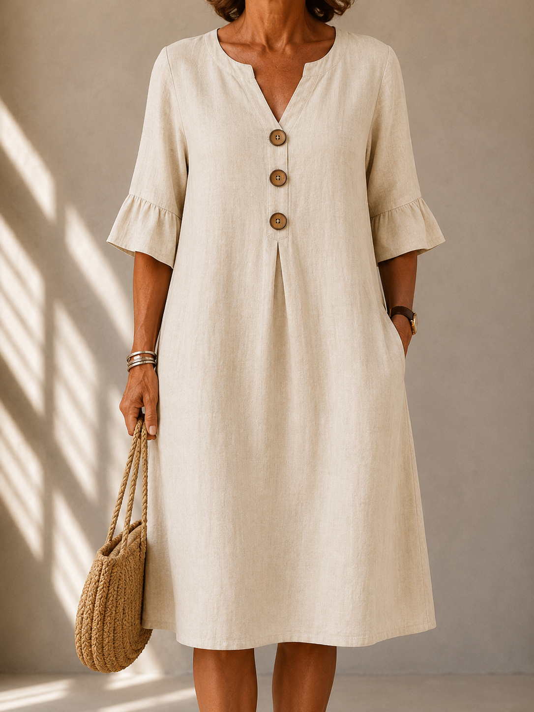 Leonor™ | Buttoned Dress