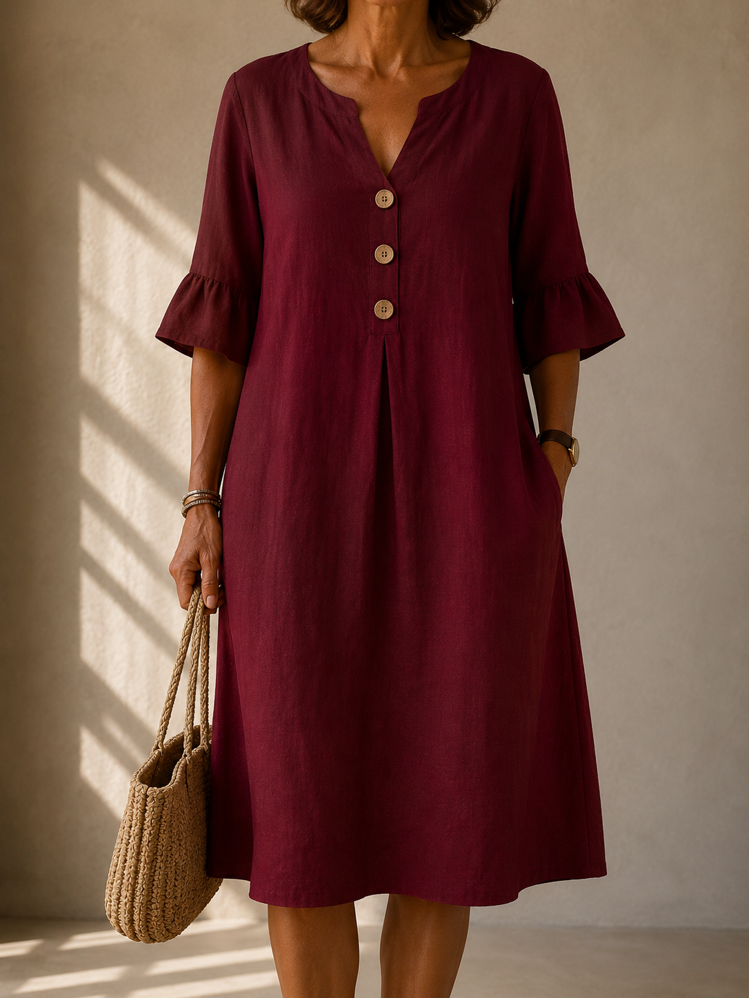 Clara™ | Button-Front Dress