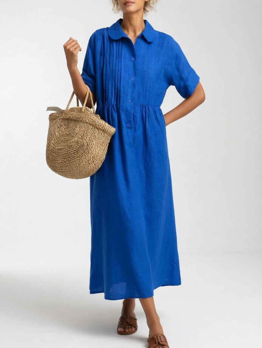 Lysandra™ - Fluid Summer Shirt Dress