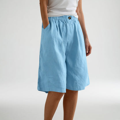 Wandeline™ — Wide-leg shorts with elastic waist, natural summer comfort