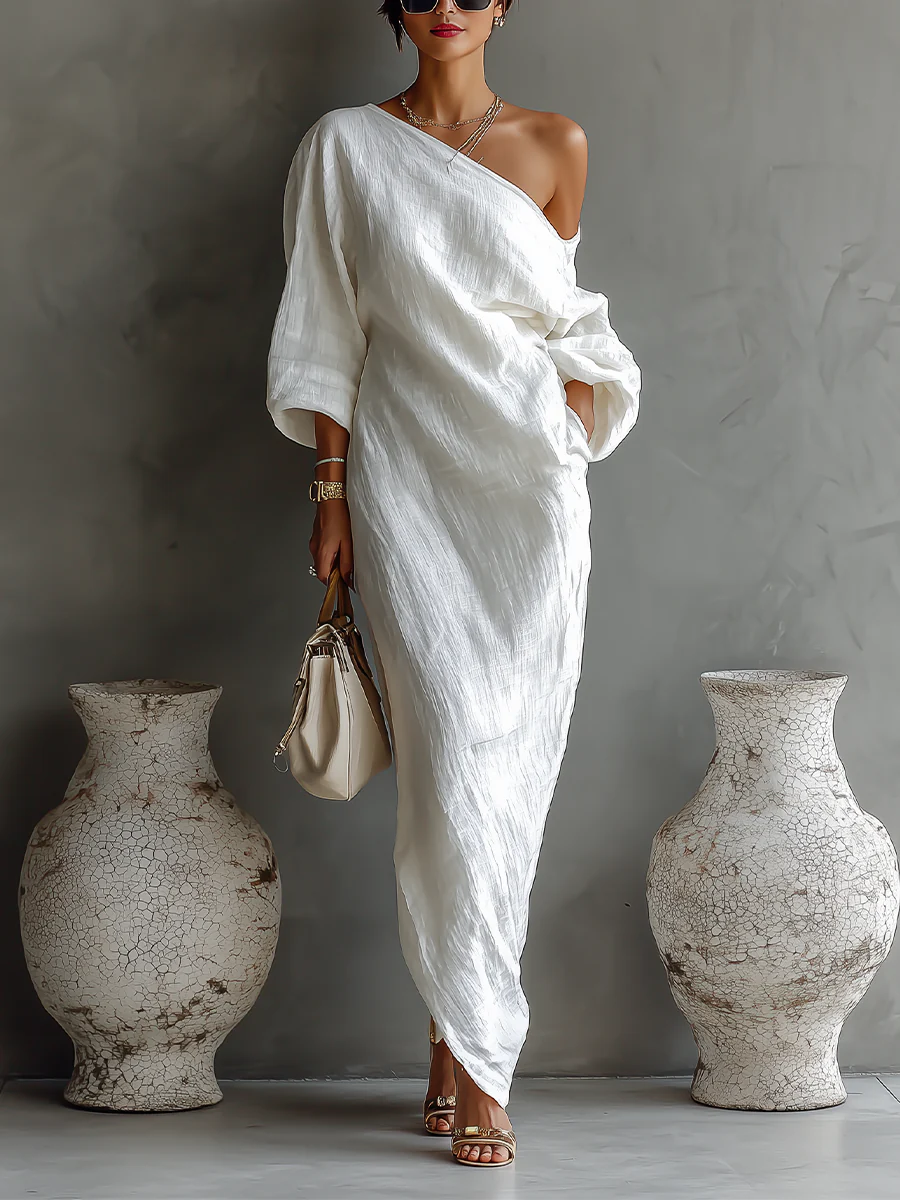 Elisa™ | Vestido Maxi Asimétrico y Elegante