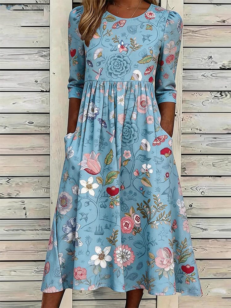 Florence | Flattering Tummy Control Midi Dress