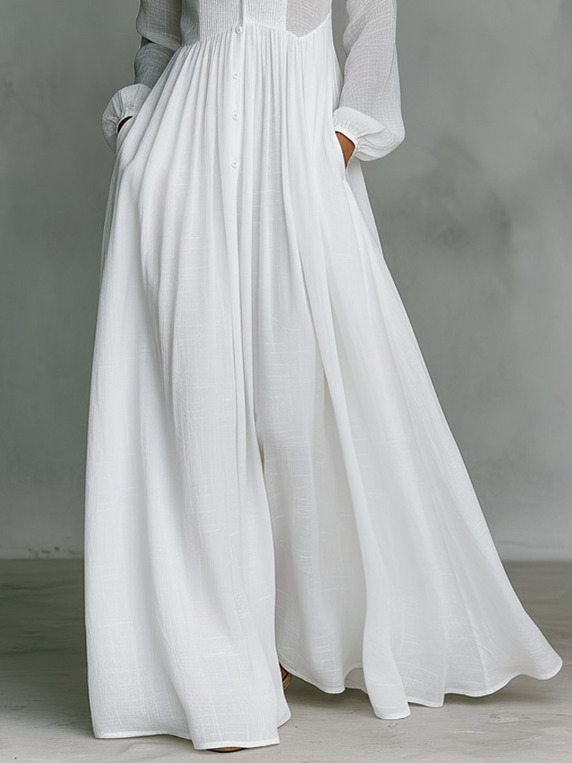 Elisa™ — Minimalist and refined maxi dress