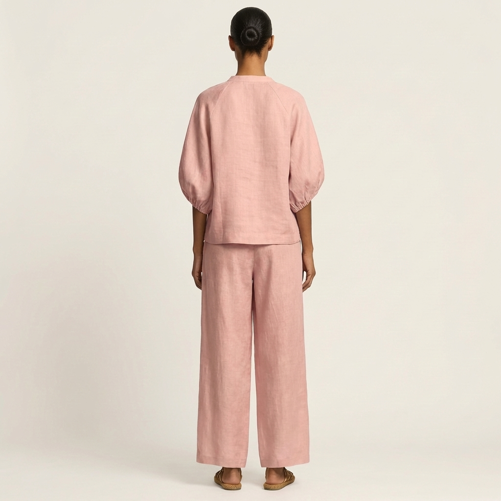 Aurora | Front-Zip Puff-Sleeve Set