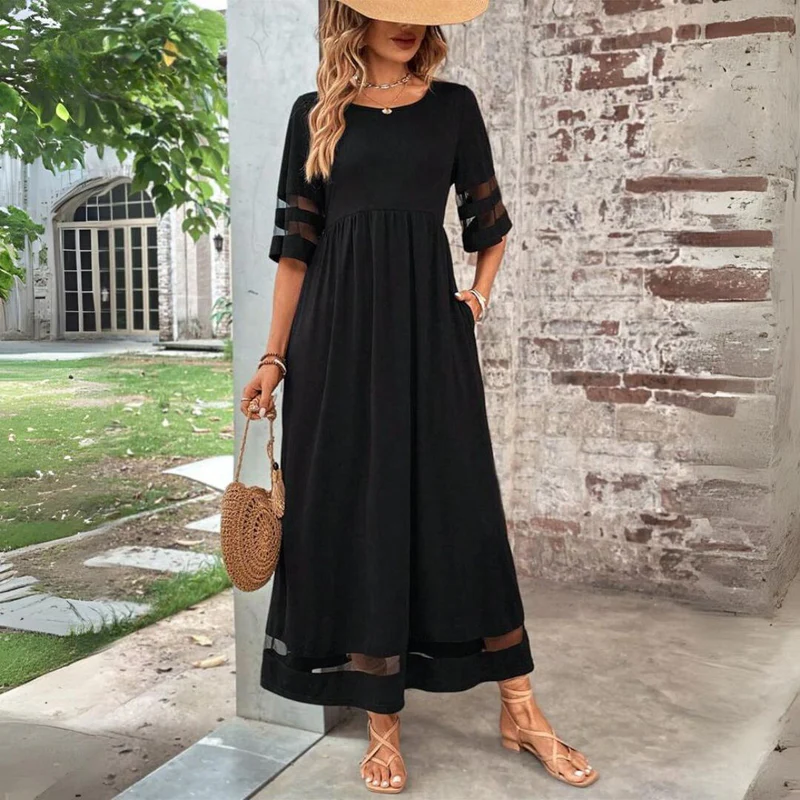 Cerelia | Flattering Midi Dress that Hides the Tummy