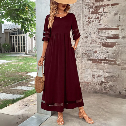 Cerelia | Flattering Midi Dress that Hides the Tummy