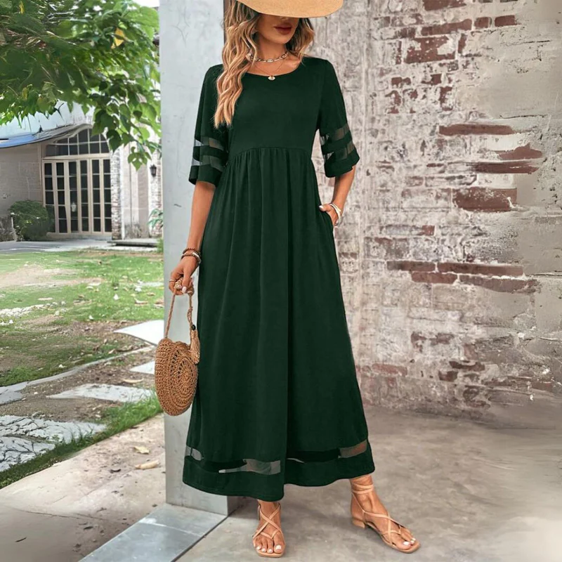 Cerelia | Flattering Midi Dress that Hides the Tummy