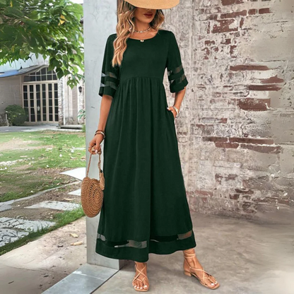 Cerelia | Flattering Midi Dress that Hides the Tummy