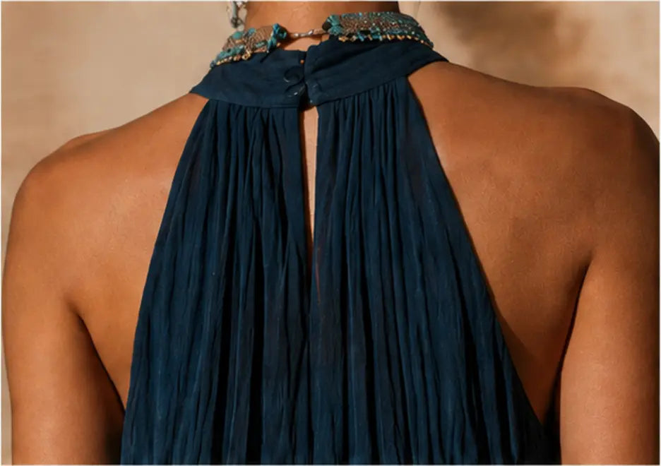Paula Halter Neck Dip Dye Maxi Dress