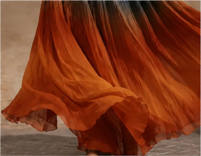 Paula Halter Neck Dip Dye Maxi Dress